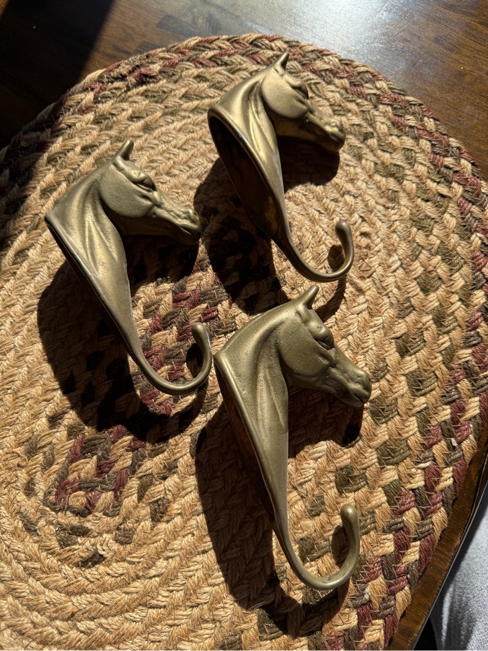 Brass Horse Head Wall Hooks